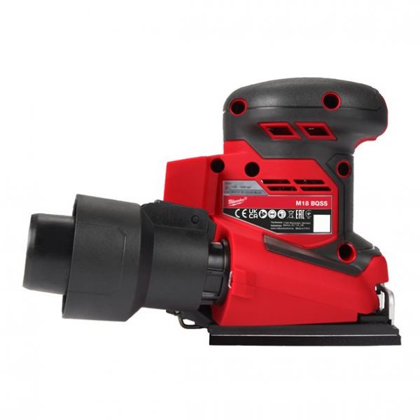 Шліфмашина вібраційна акумуляторна MILWAUKEE, M18 BQSS-0, 113х104мм (каркас)