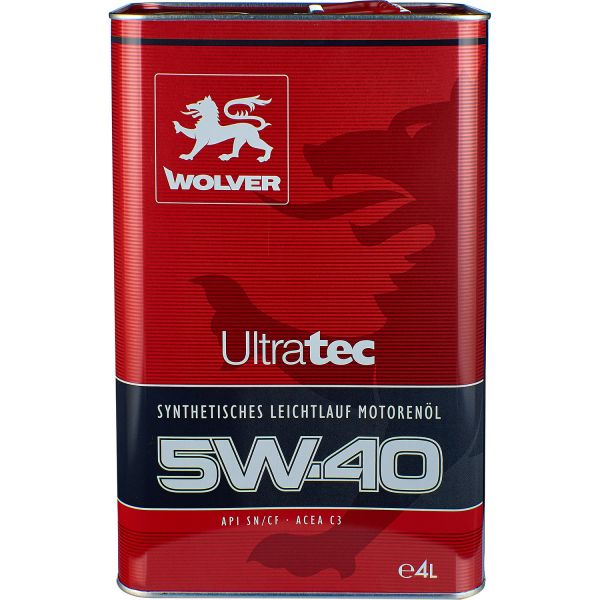Масло моторное Ultratec SAE 5W-40 Wolver - 4 л