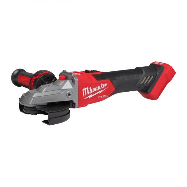 Шліфмашина кутова акумуляторна MILWAUKEE M18FSAGF125XB-0X діметр 125 мм с плоским редуктором (+ захисний кожух, бокова рукоятка,
