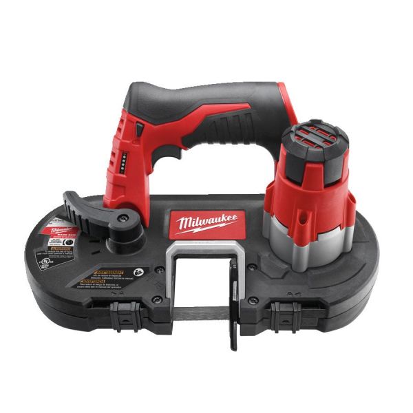 Пила стрічкова акумуляторна MILWAUKEE, M12 BS-402C (зарядний пристрій С12 С, 2 акумулятори М12 В4 4Ач, полотно, кейс)