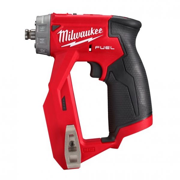 Дриль-шуруповерт акумуляторний безщітковий MILWAUKEE, M12 FDDX-0, 34Нм (каркас без насадок, кліпса для ременя)