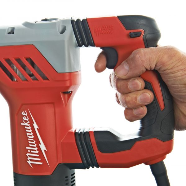 Перфоратор SDS-PLUS MILWAUKEE, PLH 28 XE, 800Вт, 4,1Дж (3 режима) (бічна рукоять, обмежувач глибини, кейс)