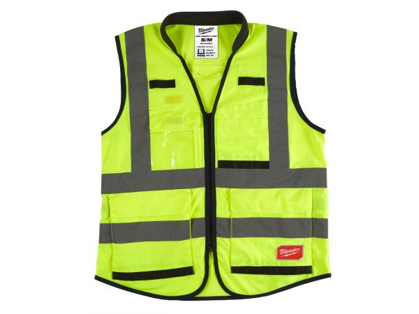 Жилет сигнальний Hi-Viz PREMIUM MILWAUKEE жовтий, розмір L/XL