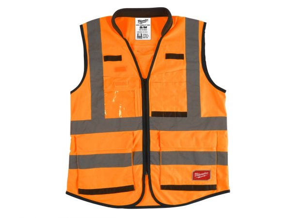 Жилет помаранчевий PREMIUM MILWAUKEE, сигнального забарвлення (2XL / 3XL)
