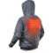 Куртка (толстовка) з електропідігрівом акумуляторна MILWAUKEE, M12 HH GREY3-0 (XL), сіра