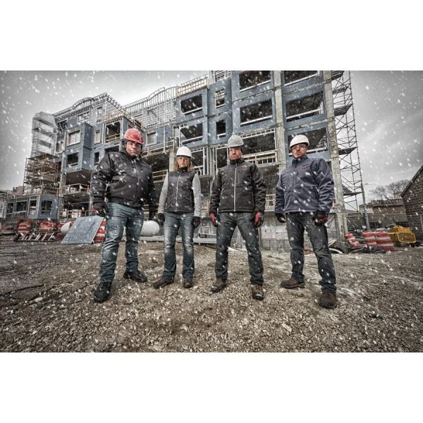 Куртка (толстовка) з електропідігрівом акумуляторна MILWAUKEE, M12 HH GREY3-0 (XL), сіра