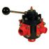 Кран шаровый 3-ходовой 1¼ "Polmac, VTDC1700 (алюм. Корпус)