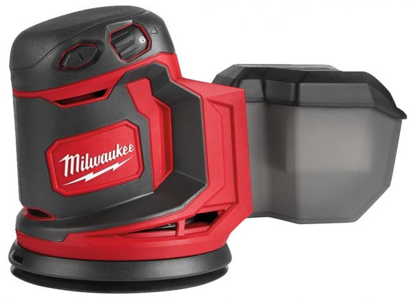 Шліфмашина ексцентрикова M18 BOS125-0 MILWAUKEE 4933464228 (+ пилозбірник, адаптер для пилососу, подовжуючий адаптер, шліфувальн Шліфмашина ексцентрикова M18 BOS125-0 MILWAUKEE 4933464228 (+ пилозбірник, адаптер для пилососу, подовжуючий адаптер, шліфувальн