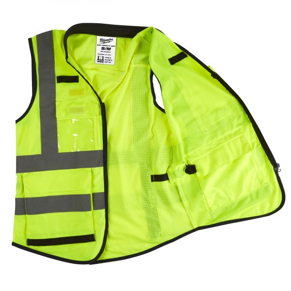 Жилет сигнальний Hi-Viz PREMIUM MILWAUKEE жовтий, розмір L/XL