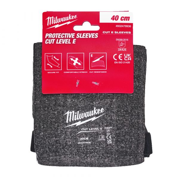 Нарукавники MILWAUKEE, з рівнем опору порізам 5/E, 40см