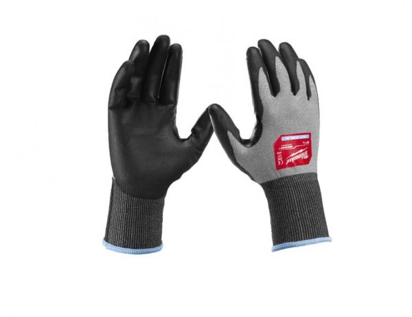 Рукавиці робочі Hi-Dex MILWAUKEE, з опором порізам 2/B рівня, розмір 9/L, (12 пар)
