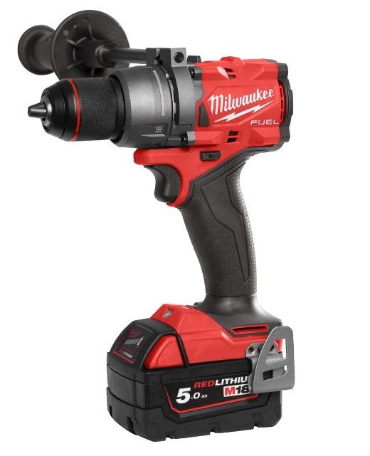 Дриль-шуруповерт з ударом акумуляторний безщітковий MILWAUKEE, M18 FPD3-402С, 158Нм (зарядний пристрій М12-18 С, 2 акумулятори М
