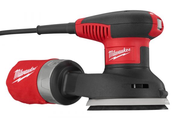 Шліфмашина ексцентрикова MILWAUKEE, ROS 125 E, 300Вт, діаметр 125мм (шліфпапір, пилозбірник, кабель, сумка)