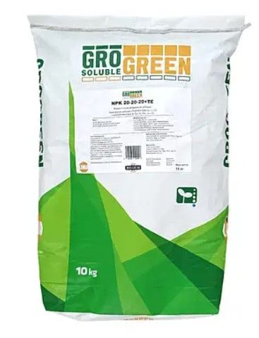 Удобрения GroGreen NPK 20-20-20 + TE Lima - 10 кг