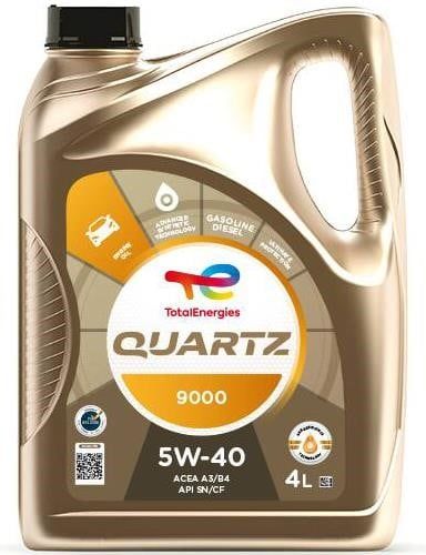 Олива TOTAL QUARTZ 9000 5W-40, 4л. 213674