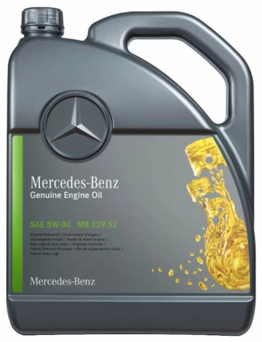 Олива Mercedes Benz MB 5W-30, 229.52, 5л. A000989330913ABDE