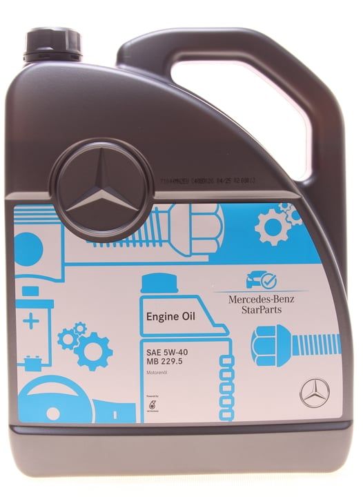 Олива Mercedes Benz MB 5W-40, 229.5, 5л. A000989681013FSEW