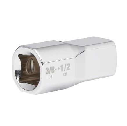 Перехідник хромований для головок MILWAUKEE с квадарата 3/8'' на 1/2'' квадрат