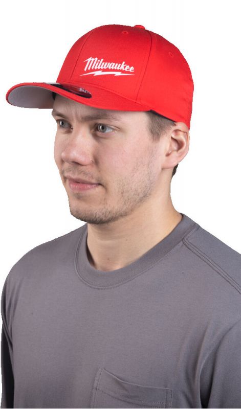 Бейсболка BCS RD LXL MILWAUKEE, червона, розмір L/XL