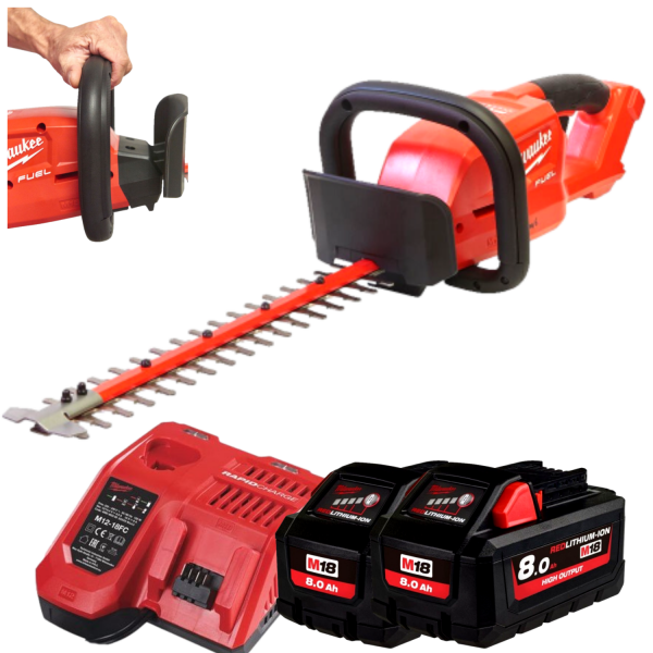 Акумуляторний кущоріз шина 45 см Milwaukee M18 FHT45-802 4933480113