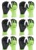 Рукавиці Hi-Vis сигнальні MILWAUKEE, з опором порізам 3/C рівня, розмір 11/XXL, (12 пар)