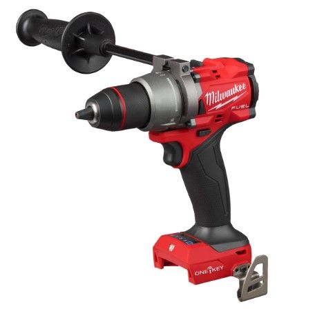 Дриль-шуруповерт акумуляторний безщітковий MILWAUKEE, M18 ONEDD3-0X, 158Нм (каркас, кліпса для ременя, бічна рукоять, HDкейс)