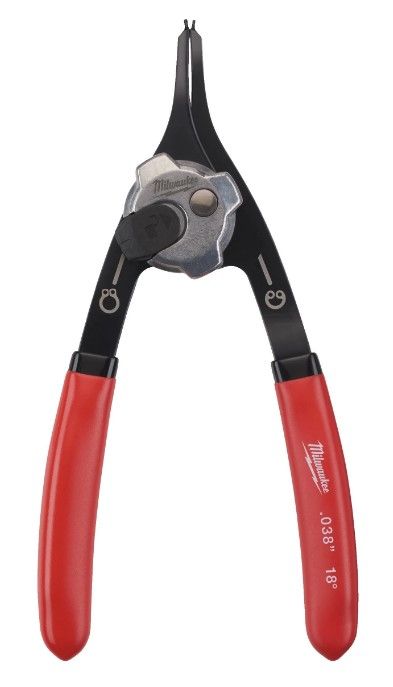 Знімач стопорних кілець прямий MILWAUKEE, 0,9мм, (стискання/розжим)