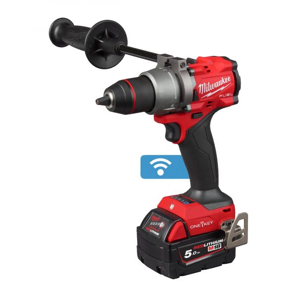 Дриль-шуруповерт акумуляторний безщітковий ударний MILWAUKEE M18 ONEPD3-502X, 158Нм (зарядний пристрій М12-18 FC, 2 акумулятори