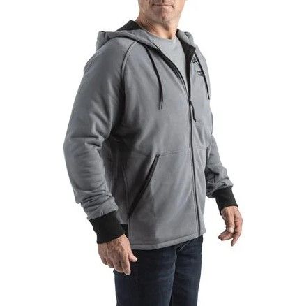 Толстовка з підігрівом MILWAUKEE, M12 HHGREY4-0 (XXL), сіра (розмір XXL)