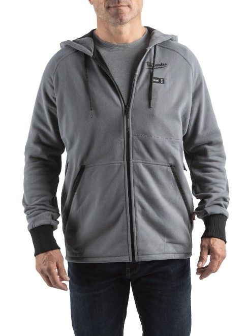 Толстовка з підігрівом MILWAUKEE, M12 HHGREY4-0 (XXL), сіра (розмір XXL)