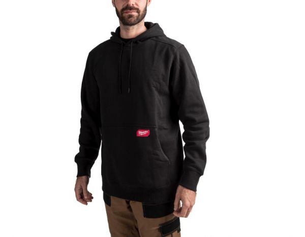 Толстовка WHMW MILWAUKEE, з капюшоном, чорна, розмір L