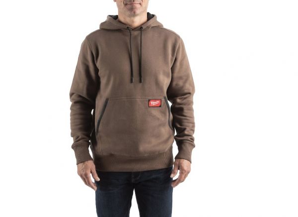 Толстовка WHMW MILWAUKEE, з капюшоном, коричнева, розмір M