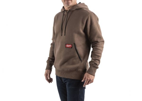 Толстовка WHMW MILWAUKEE, з капюшоном, коричнева, розмір M