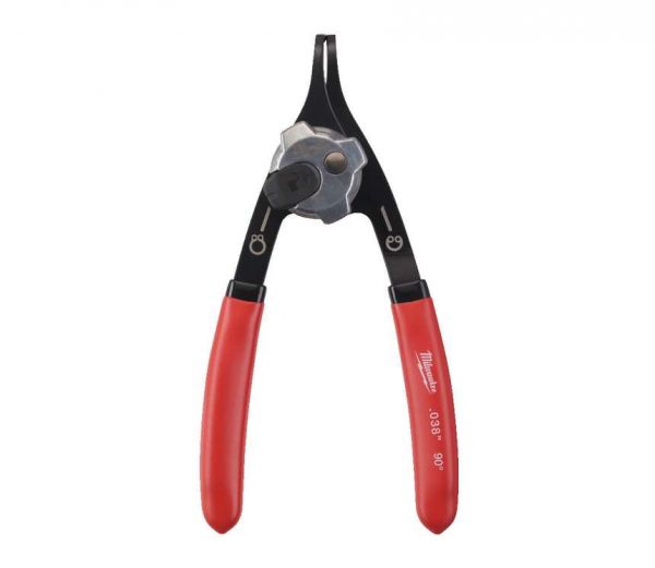 Знімач стопорних кілець 90град. MILWAUKEE, 0,9мм, (стискання/розжим)