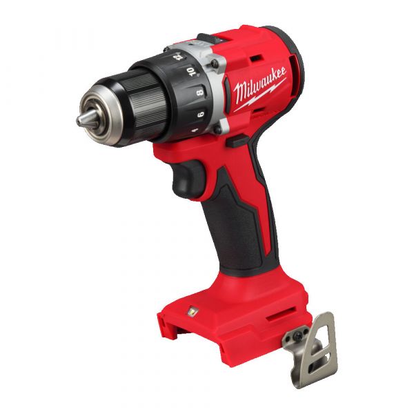 Дриль-шуруповерт акумуляторний безщітковий MILWAUKEE, M18 BLDDRC-0X, 60,5Нм (каркас, кліпса для ременя, HDкейс)