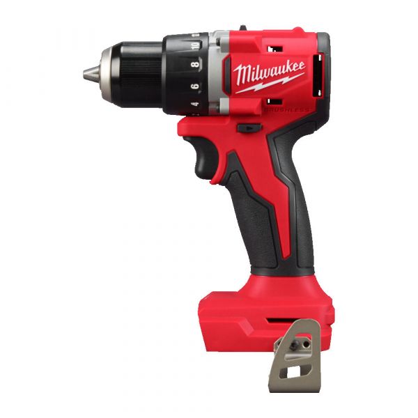 Дриль-шуруповерт акумуляторний безщітковий MILWAUKEE, M18 BLDDRC-0X, 60,5Нм (каркас, кліпса для ременя, HDкейс)