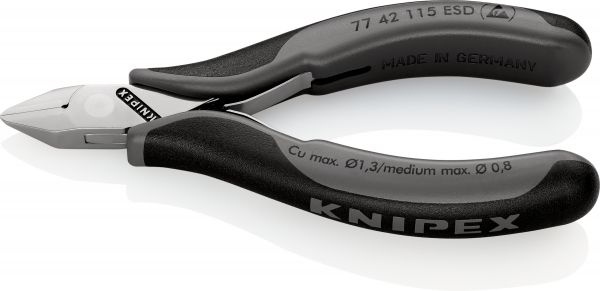 Кусачки бокові для електроніки KNIPEX 77 42 115 ESD