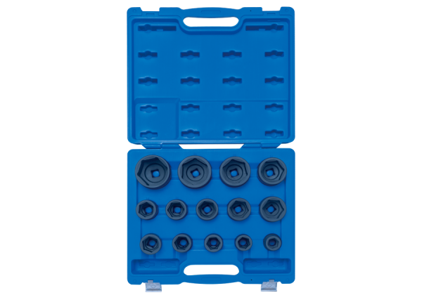 Набір ударних головок 3/4" 14 од. 6-ти грані, 24-65мм KING TONY в пластиковому кейсі