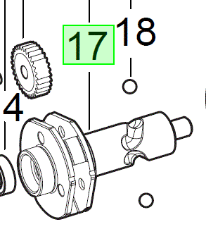 Вал розподільчий для M18FMTIW2F12 MILWAUKEE