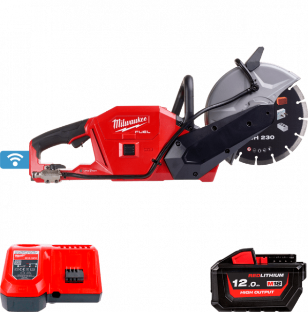 Машина відрізна акумуляторна MILWAUKEE, M18 FCOS230-121, O230мм (+зар.пр., 1акум.Х 12Аг)