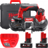 Пила стрічкова акумуляторна MILWAUKEE, M12 BS-402C (зарядний пристрій С12 С, 2 акумулятори М12 В4 4Ач, полотно, кейс)