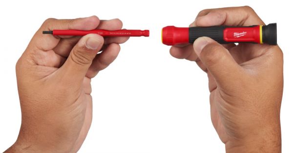 Набір прецезійних викруток VDE MILWAUKEE 8-в-1 (ручка VDE + 8 біт VDE)