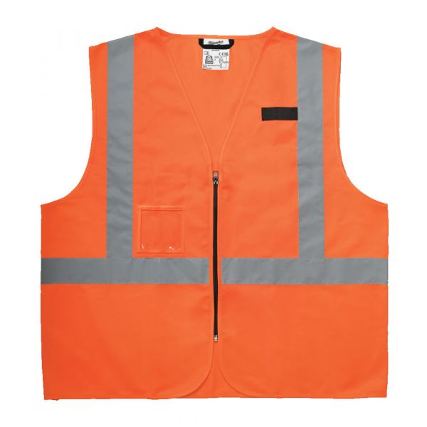 Жилет сигнальний Hi-Viz MILWAUKEE, помаранчевий (L/XL)