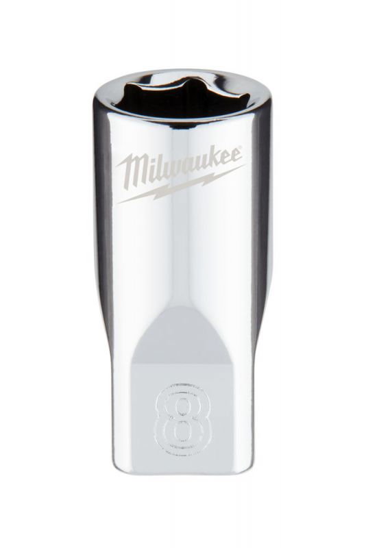 Головка торцева хромована 1/4'' 6гр. MILWAUKEE, 8мм