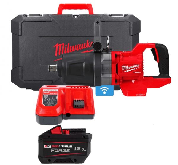Гайкокрут високомоментний 1'' (2711 Нм) MILWAUKEE M18 FUEL ONEFHIWF1DS-121C (+ заряд.пристрій, акум., HD кейс) FORGE