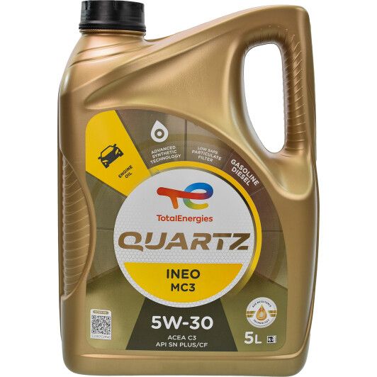 Олива TOTAL QUARTZ INEO MC3 5W-30, 5л. 213698