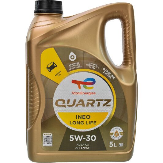 Олива TOTAL QUARTZ INEO LONGLIFE 5W-30, 5л. 213819
