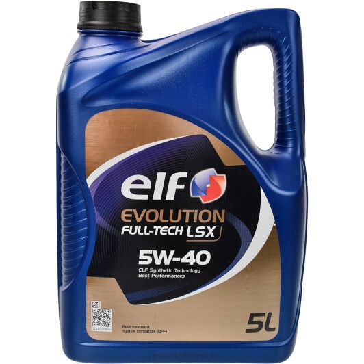 Олива ELF Evolution FULLTECH LSX 5W-40, 5л. 213922