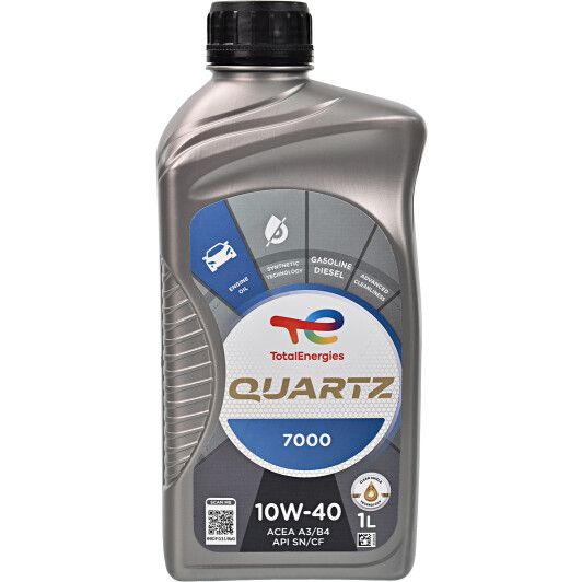 Олива TOTAL QUARTZ 7000 10W-40, 1л. 214110