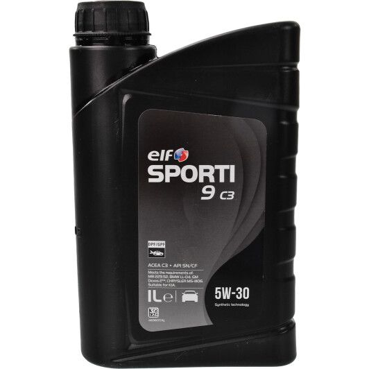 Олива моторна ELF SPORTI 9 C3 5W-30 (Каністра 1л)